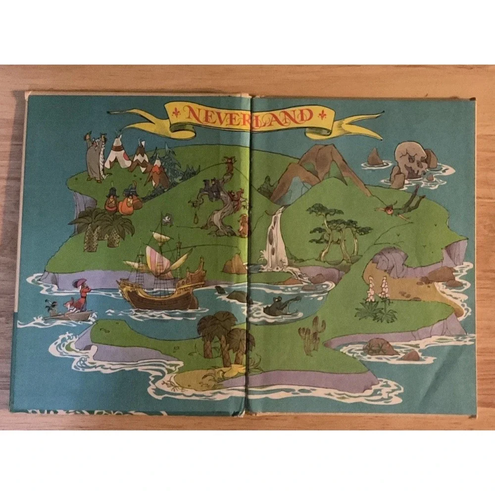 Vintage Walt Disney Peter Pan And Snow White‎ Hard Cover Books